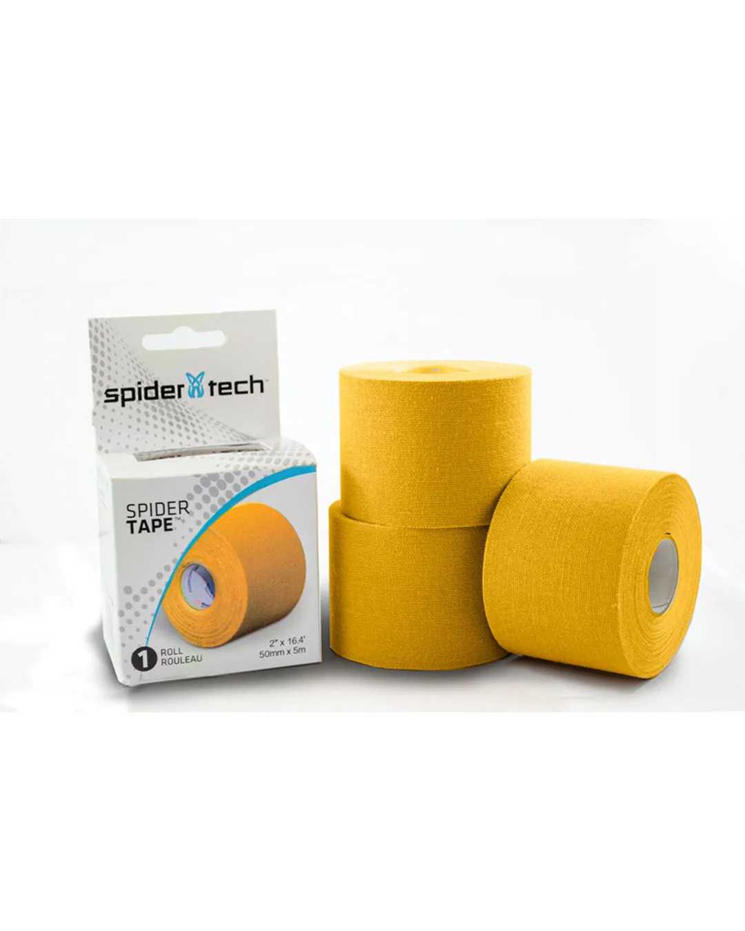 SpiderTech Single Roll kinesiologitape grønn uklippet rull