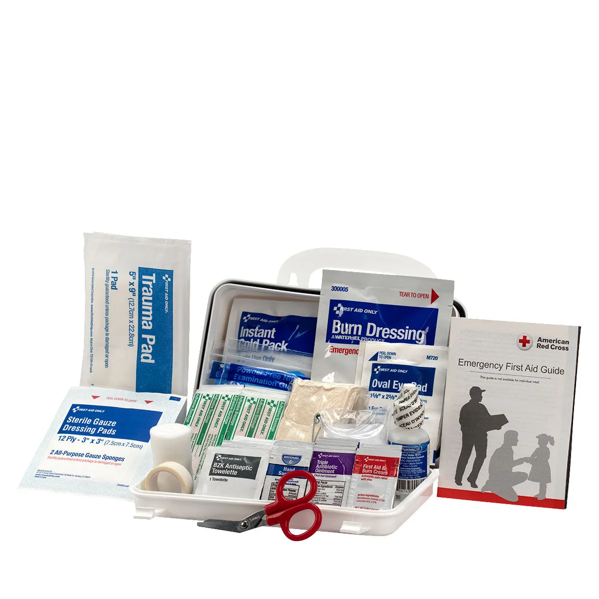 First Aid Only 10 Person ANSI A førstehjelpsskrin 71 deler