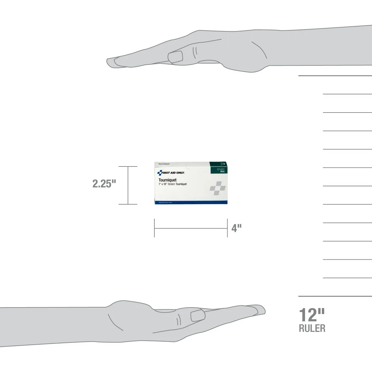 First Aid Only turnike gummi 1" x 18" 1 stk