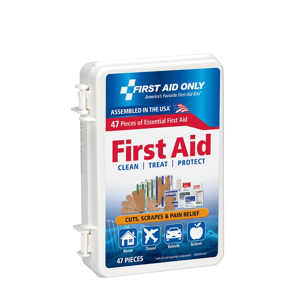 First Aid Only Personal førstehjelpssett 47-delt plastboks