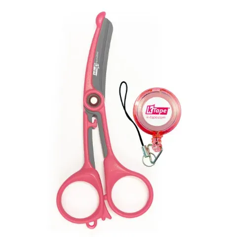 K-tape CutHero K130 bandasjesaks rosa 13 cm