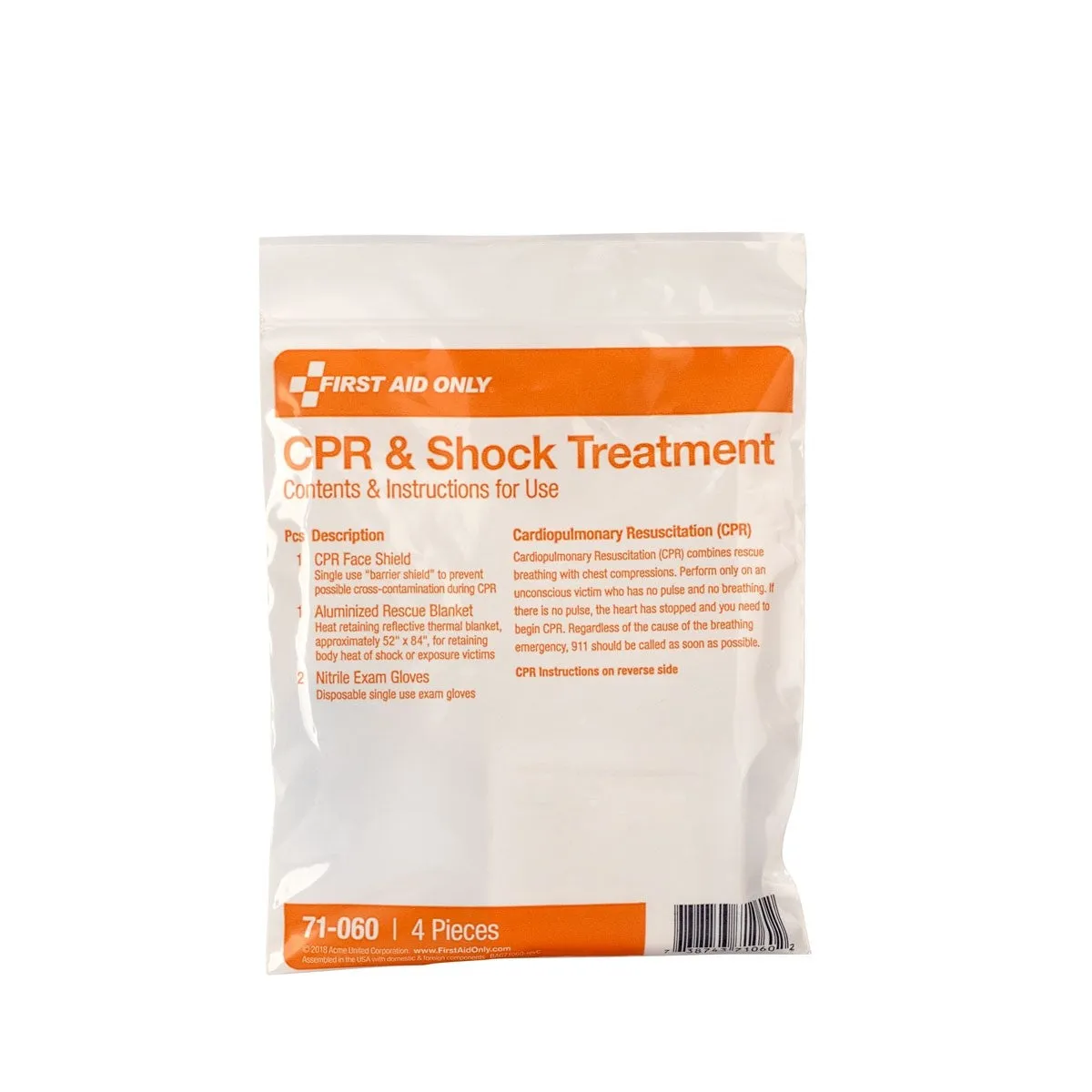 First Aid Only Triage Pack førstehjelpssett 4 deler CPR