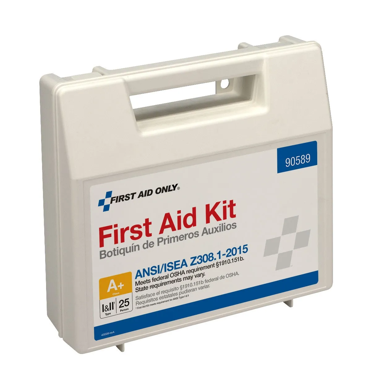 First Aid Only 25 Person førstehjelpsskrin plast 141 deler
