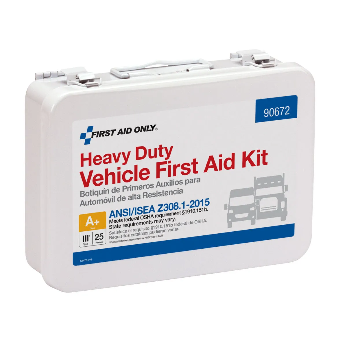 First Aid Only 25 Person førstehjelpssett bil metall 114 deler