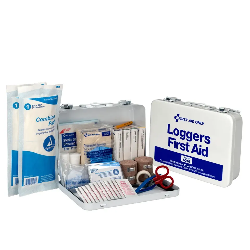 First Aid Only Loggers førstehjelpsskrin 25 personer metall
