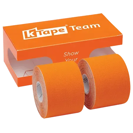 K-tape Team kinesiologitape oransje 2-pakning 5 cm x 5 m