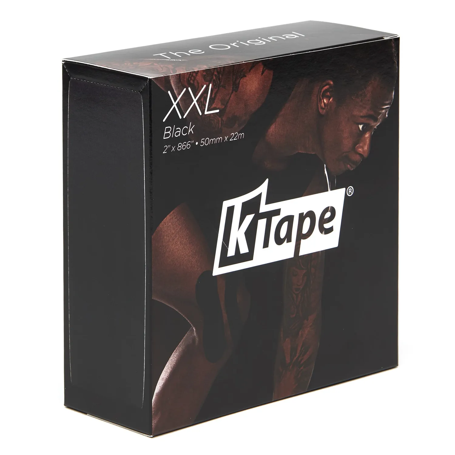 K-Tape Black XXL kinesiologitape 5 cm x 22 m svart elastisk