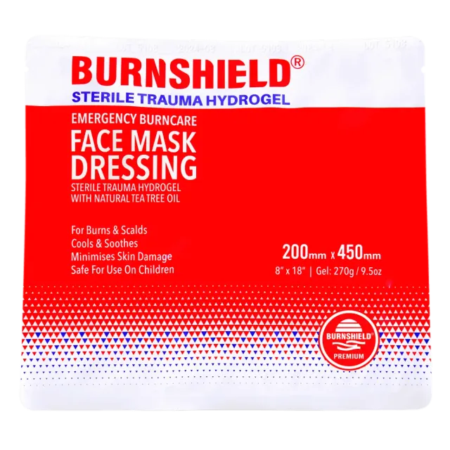 Burnshield Face Mask ansiktsmaske brannskade steril