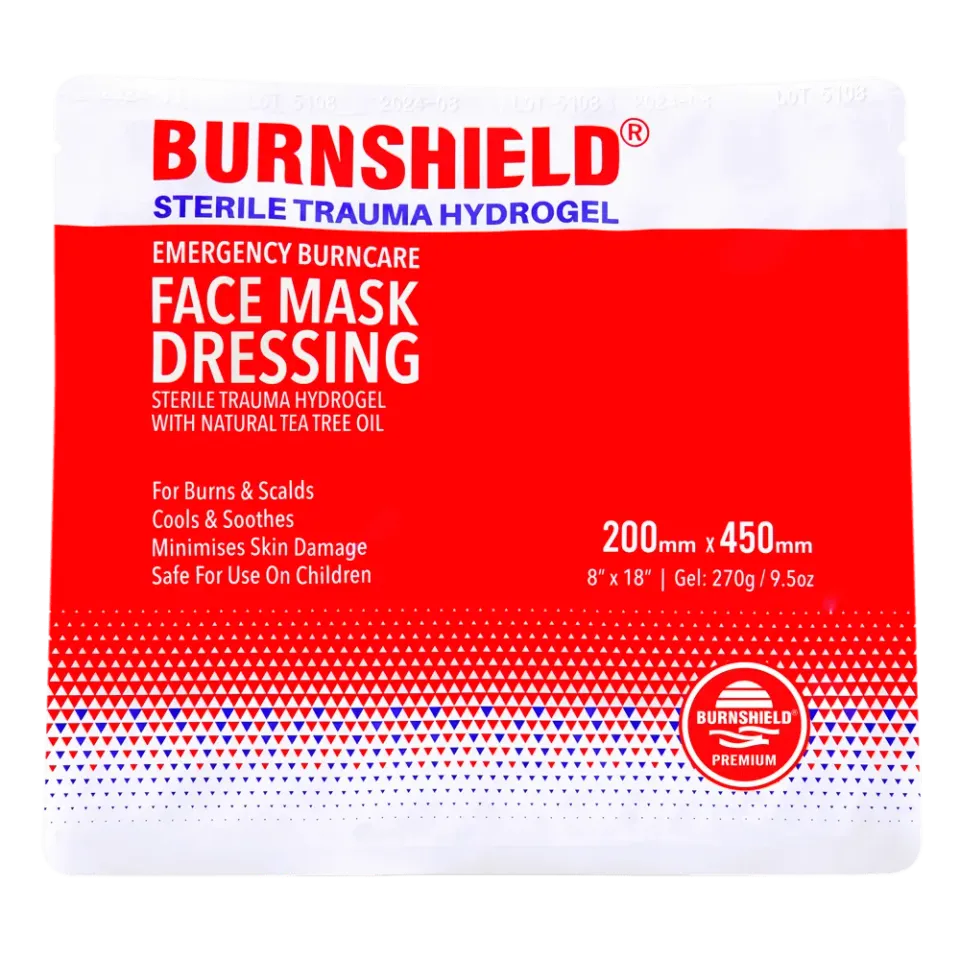 Burnshield Face Mask ansiktsmaske brannskade steril