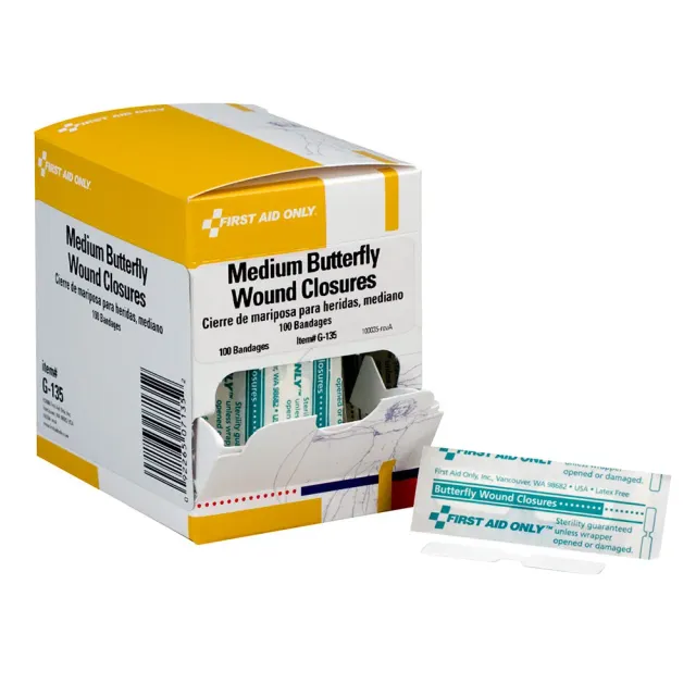First Aid Only Butterfly sårstrips medium 100-pk steril