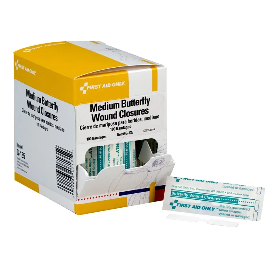First Aid Only Butterfly sårstrips medium 100-pk steril