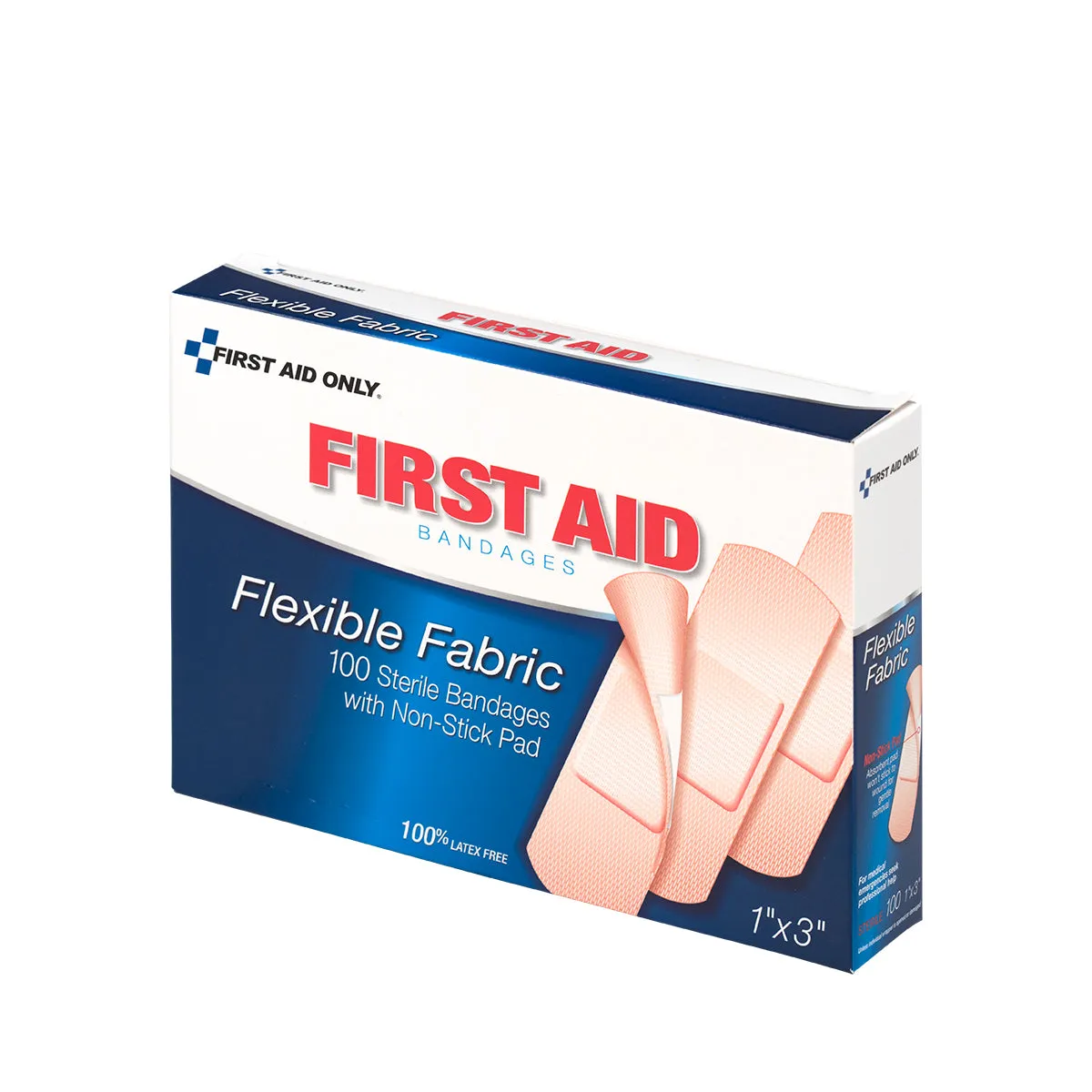 First Aid Only 1x3 stoffplaster 100 stk fleksibelt