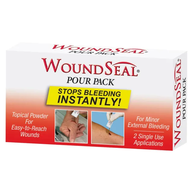 First Aid Only Wound Seal blodstopper pulver 2 pakker
