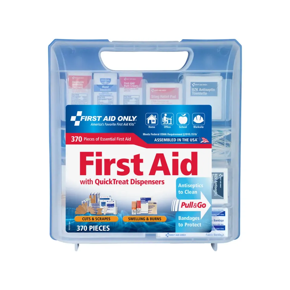 First Aid Only QuickTreat førstehjelpssett 370 deler for 50 personer