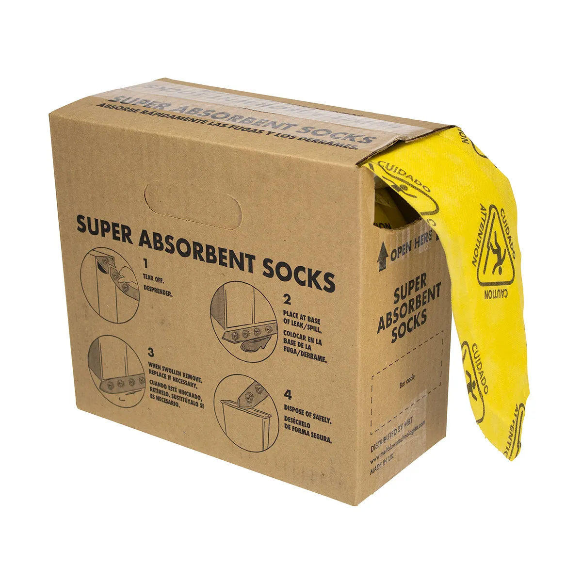 First Aid Only Super Absorbent spillsokker 70 stk dispenser
