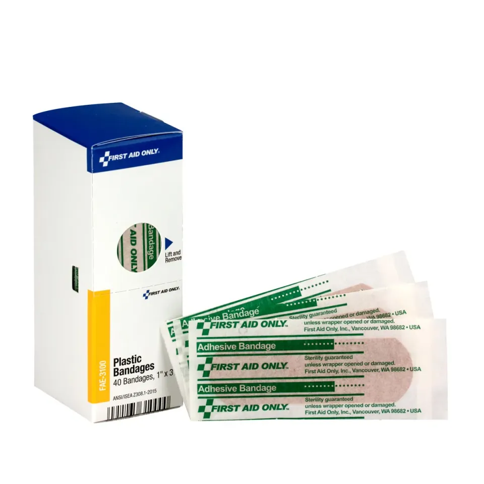 First Aid Only SmartCompliance plaster plast 2,5x7,6 cm 40 stk