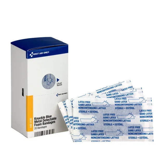 First Aid Only SmartCompliance knokeplaster blå 20 stk