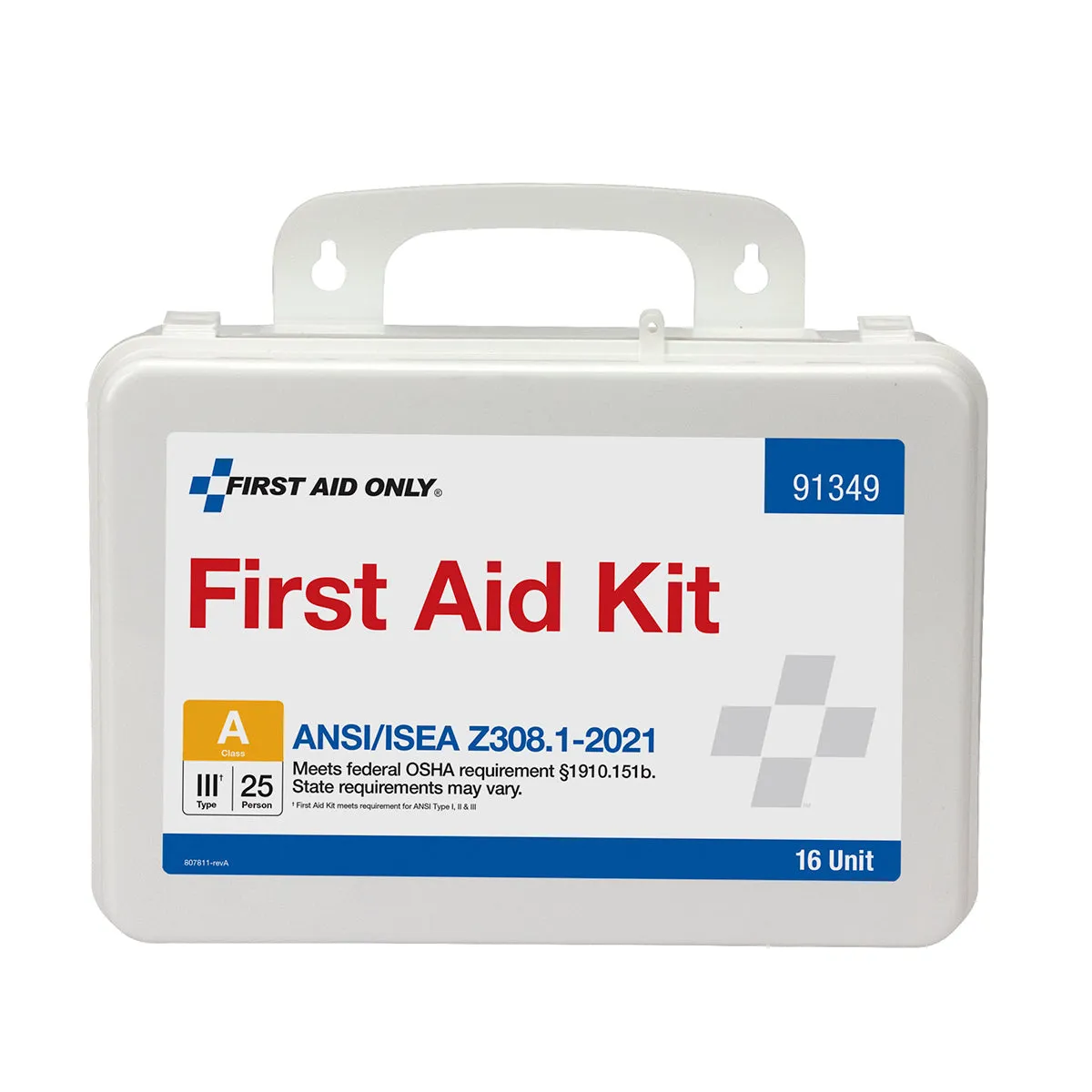 First Aid Only førstehjelpsskrin 25 personer 83 deler plast ANSI A