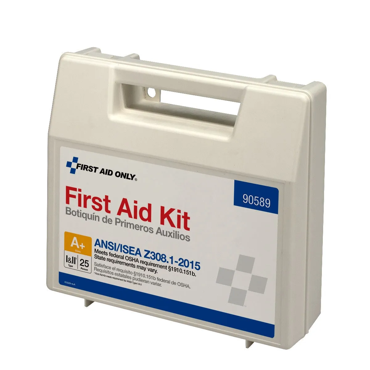 First Aid Only 25 Person førstehjelpsskrin plast 141 deler