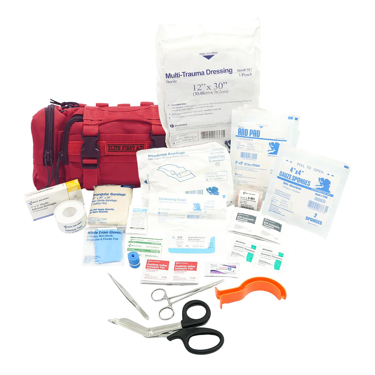 First Aid Only Rapid Response førstehjelpsveske rød MOLLE