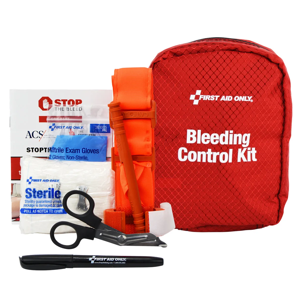 First Aid Only Bleeding Control skap blødningsstopp 6 kit