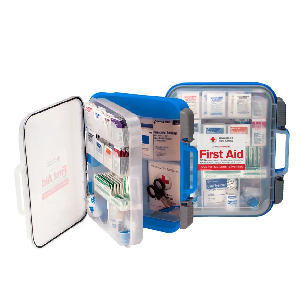 First Aid Only American Red Cross Clear Cover førstehjelpsskrin 50 personer
