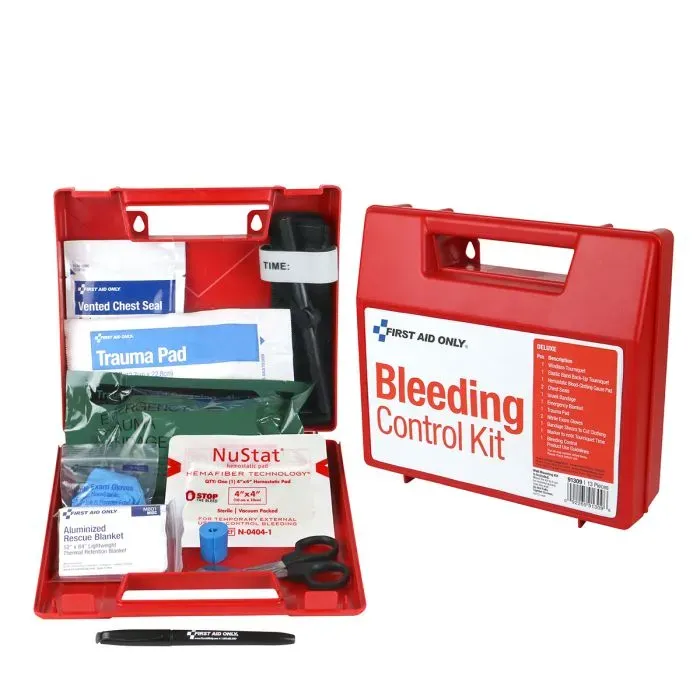 First Aid Only Bleeding Control veggstasjon blødningsstopp deluxe