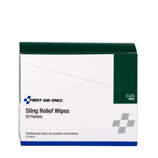 First Aid Only Sting Relief Wipes servietter 50 stk kløestillende