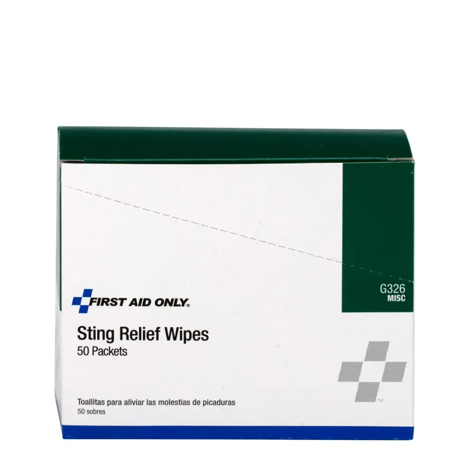 First Aid Only Sting Relief Wipes servietter 50 stk kløestillende