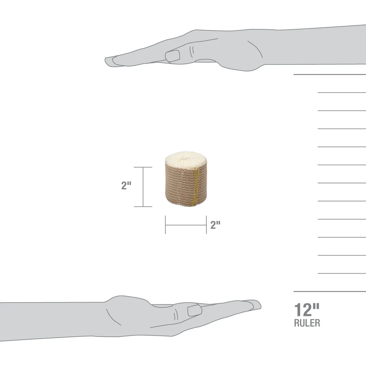 First Aid Only elastisk bandasje 2"x5yd med borrelås