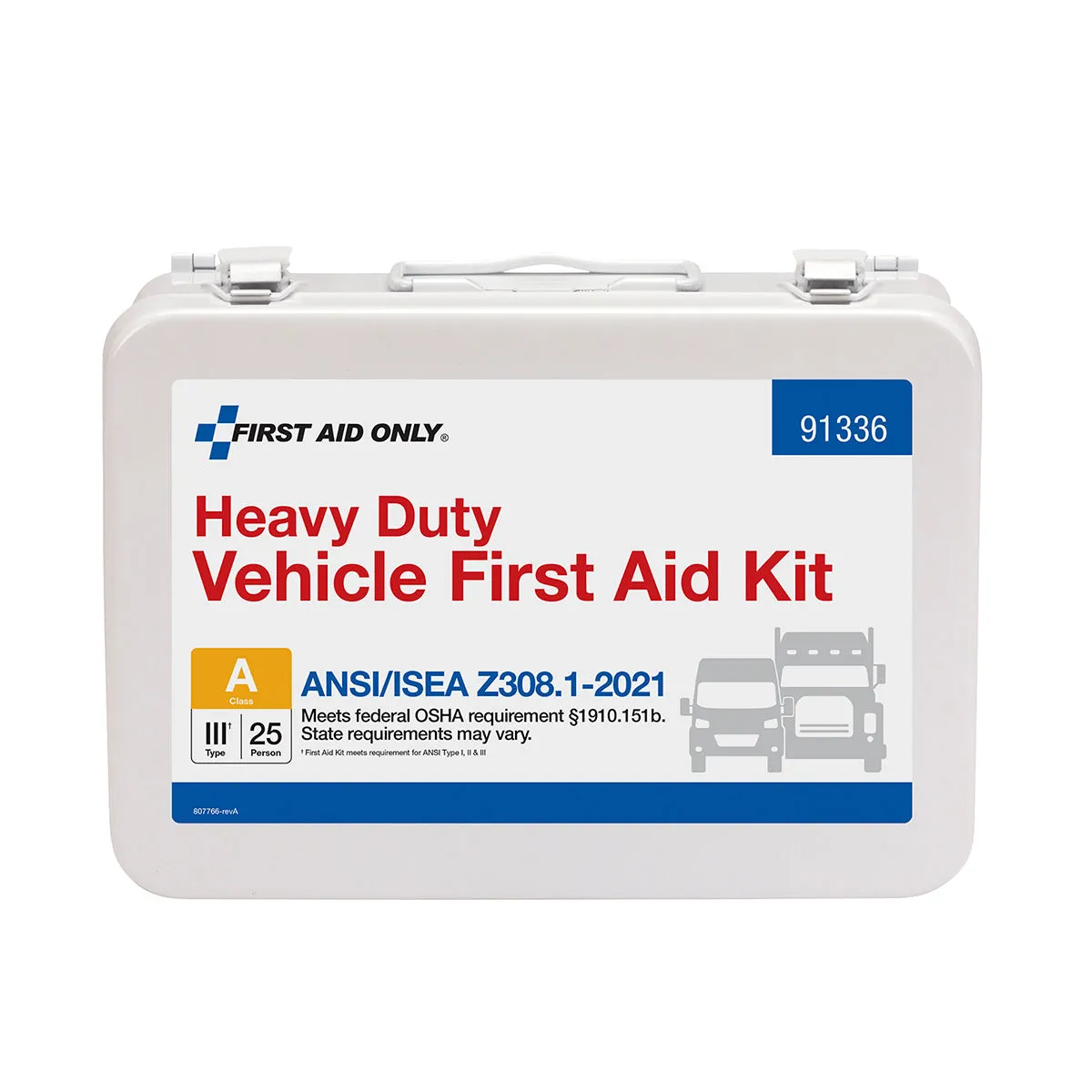 First Aid Only 25 Person ANSI A førstehjelpsskrin 115 stk metall