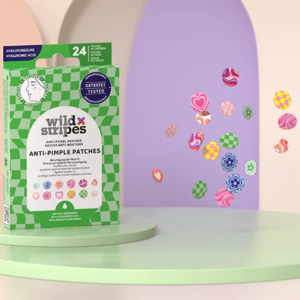 Wild Stripes Groovy Recover kviseplaster 24 stk farget