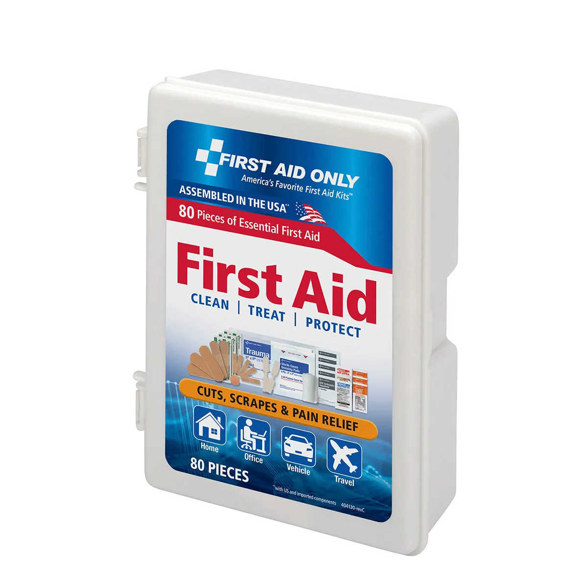First Aid Only førstehjelpssett i koffert 80 deler