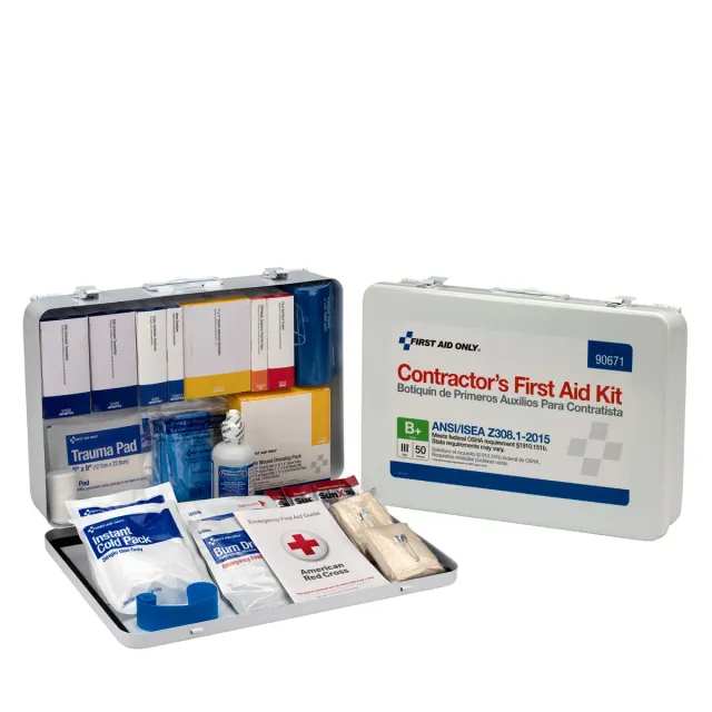 First Aid Only Contractor skap 50 personer metall ANSI B+