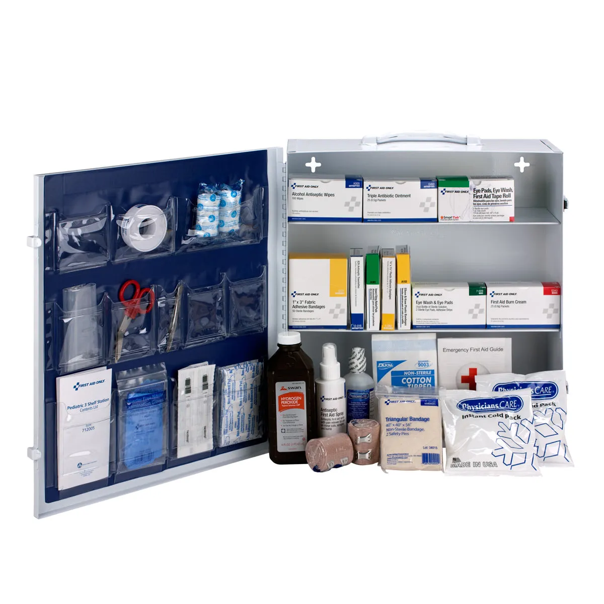 First Aid Only Pediatric 3 Shelf førstehjelpsstasjon 100 pers