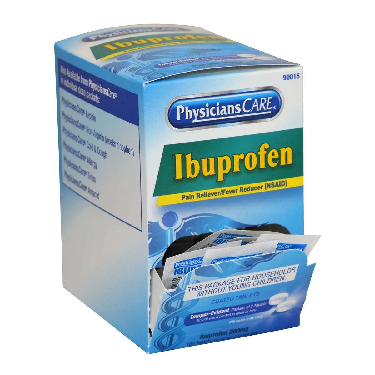 First Aid Only PhysiciansCare Ibuprofen 200mg tabletter 50x2 stk
