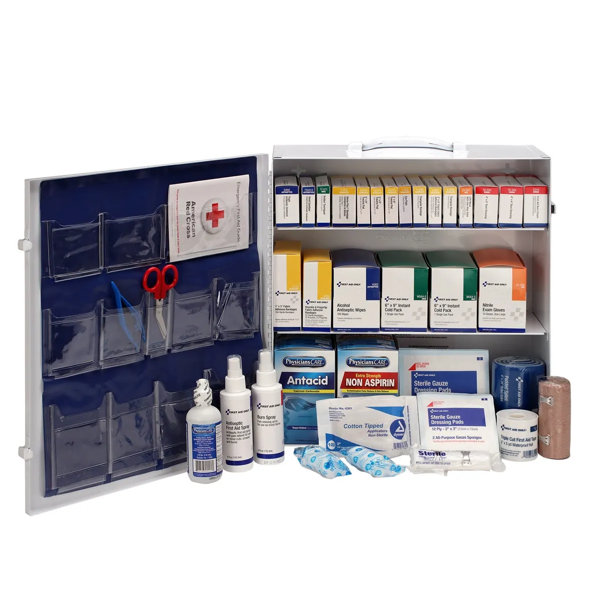 First Aid Only førstehjelpsskap metall 3 hyller 650 deler
