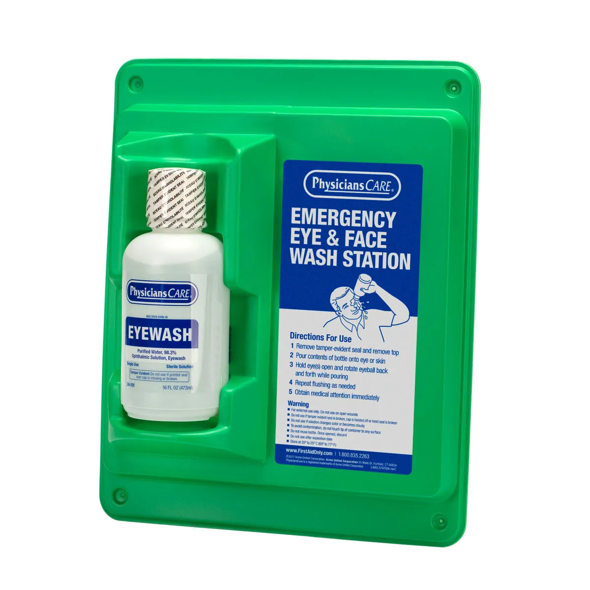 First Aid Only PhysiciansCare øyeskyllestasjon 473 ml steril