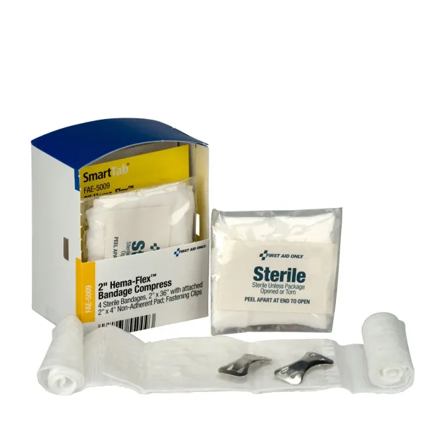 First Aid Only SmartCompliance Hema-Flex bandasjekompress 4 stk