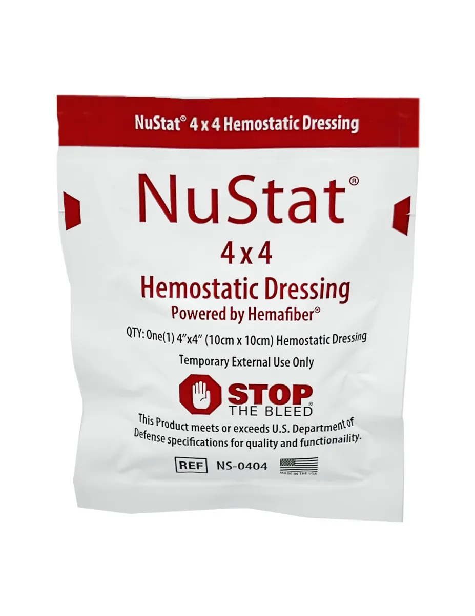 First Aid Only hemostatisk kompress 10x10 cm blodstillende