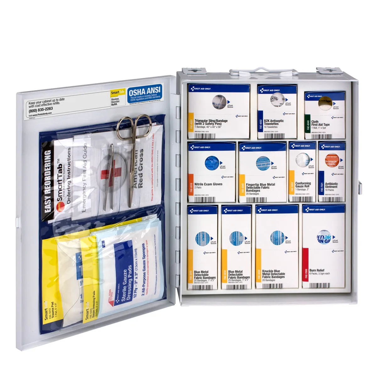 First Aid Only SmartCompliance førstehjelpsskap 25 personer metall
