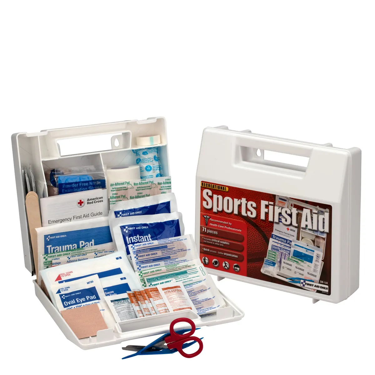 First Aid Only Sports førstehjelpsskrin 10 personer plast