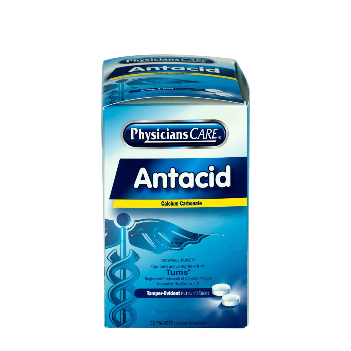 First Aid Only PhysiciansCare Antacid tabletter 50x2 stk 420 mg