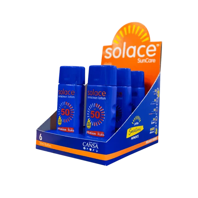 Burnshield Solace SPF50 solkrem 50 ml 6-pakning