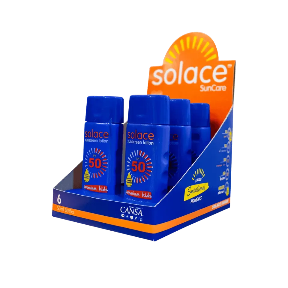 Burnshield Solace SPF50 solkrem 50 ml 6-pakning