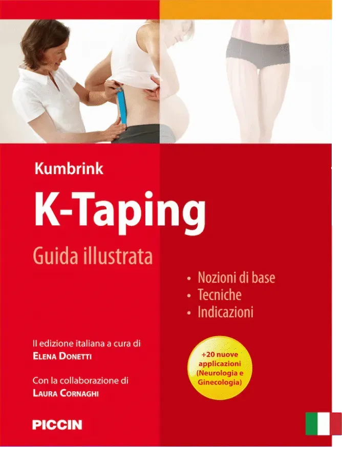 K-tape K-Taping illustrert bok italiensk 2. utgave