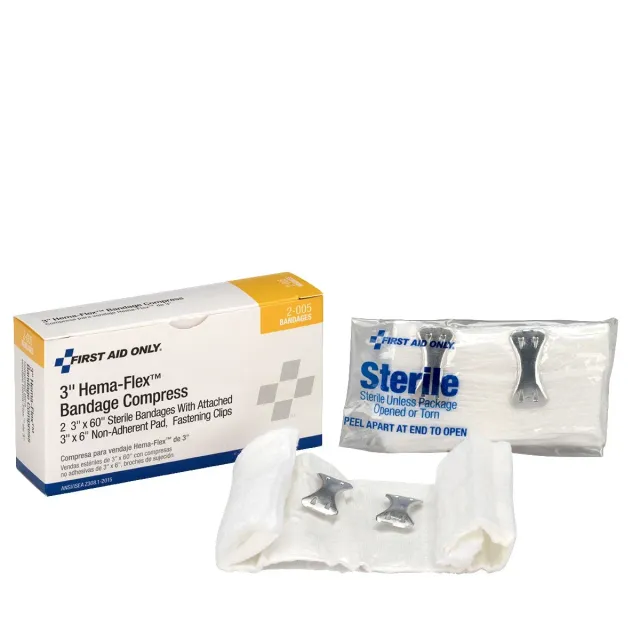 First Aid Only Hema-Flex 3" bandasjekompress 2-pk lateksfri