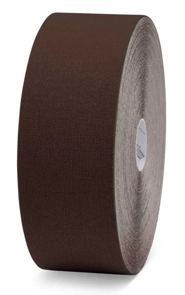K-Tape My Skin Very Dark Brown XXL kinesiologitape 5 cm x 22 m lateksfri