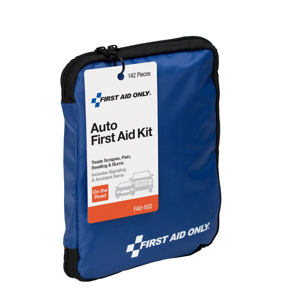 First Aid Only bil førstehjelpsskrin 143 deler stoff