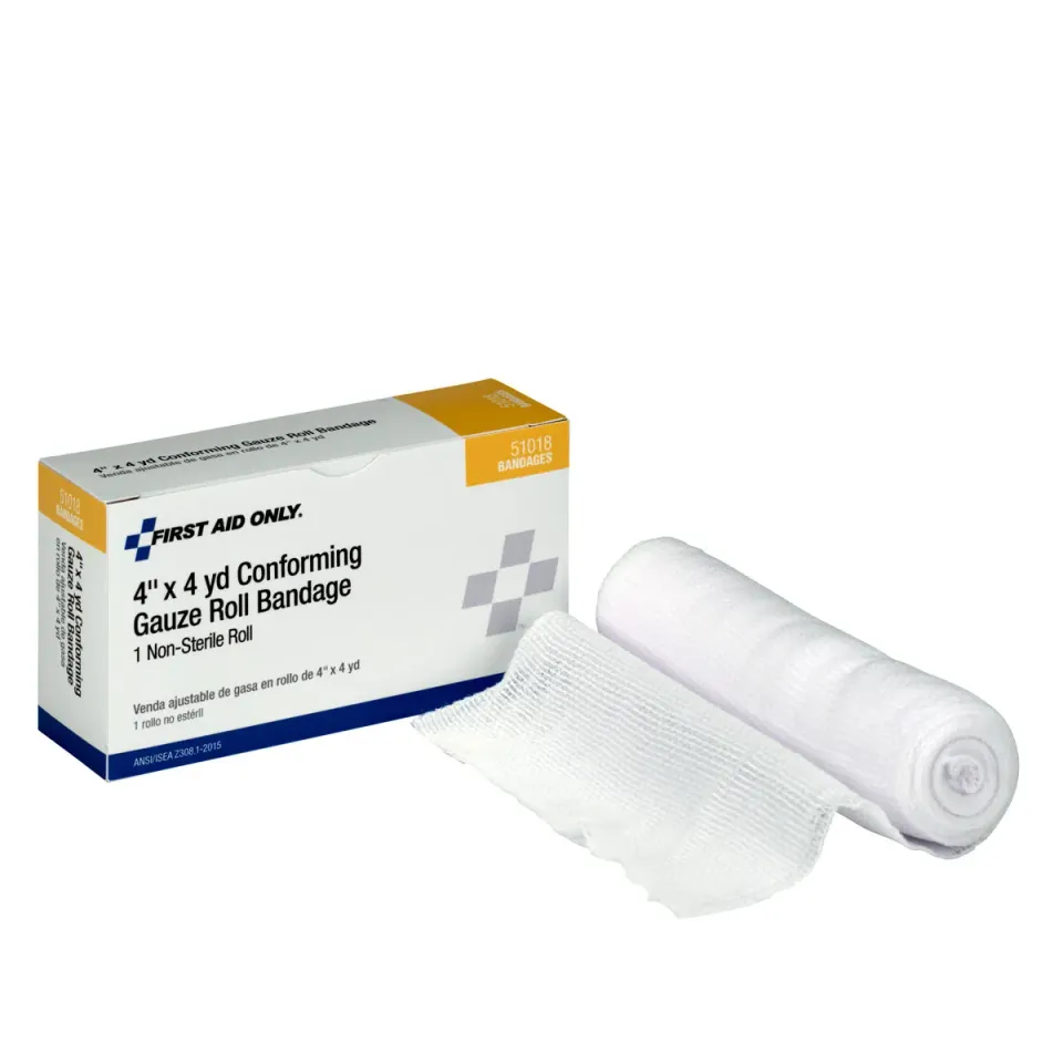 First Aid Only gasbindrull steril 10cmx3,6m elastisk